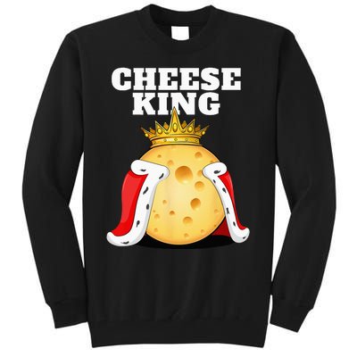 Cheese King Cheese Lover Cute Cheese Tall Sweatshirt