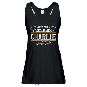 Charlie Keep Calm And Let Charlie Handle That Ladies Essential Flowy Tank