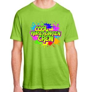 Cool Kindergarten Crew Graphitti Kindergarten Teacher Gift Adult ChromaSoft Performance T-Shirt