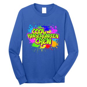 Cool Kindergarten Crew Graphitti Kindergarten Teacher Gift Long Sleeve Shirt