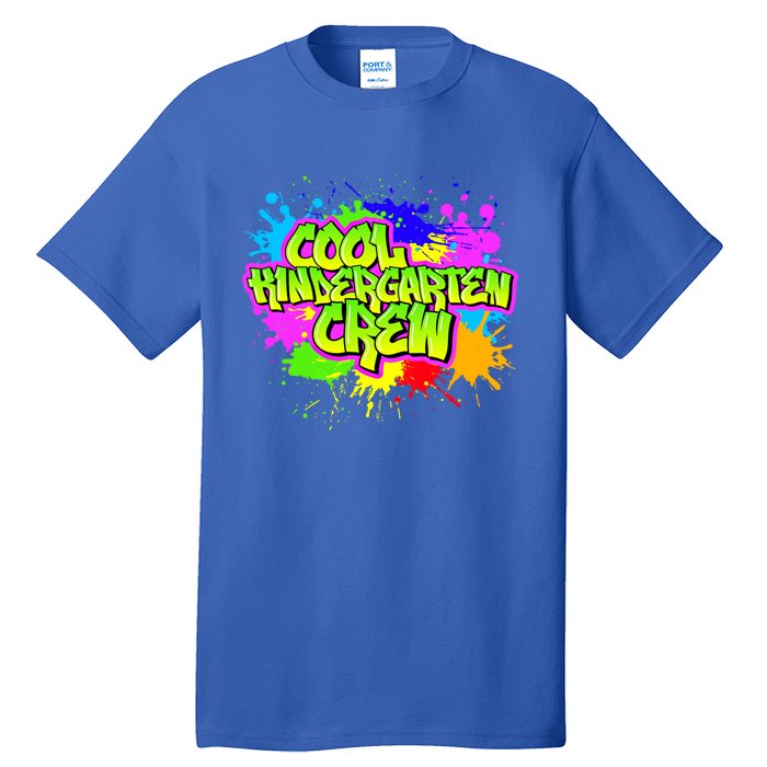 Cool Kindergarten Crew Graphitti Kindergarten Teacher Gift Tall T-Shirt