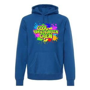 Cool Kindergarten Crew Graphitti Kindergarten Teacher Gift Premium Hoodie