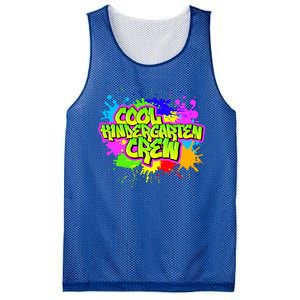 Cool Kindergarten Crew Graphitti Kindergarten Teacher Gift Mesh Reversible Basketball Jersey Tank