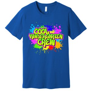 Cool Kindergarten Crew Graphitti Kindergarten Teacher Gift Premium T-Shirt