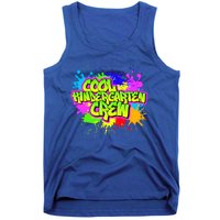 Cool Kindergarten Crew Graphitti Kindergarten Teacher Gift Tank Top