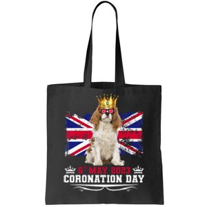 Cavalier King Charles Wo & Union Jack Coronation Day Tote Bag