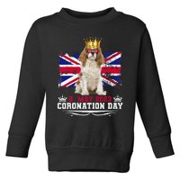 Cavalier King Charles Wo & Union Jack Coronation Day Toddler Sweatshirt