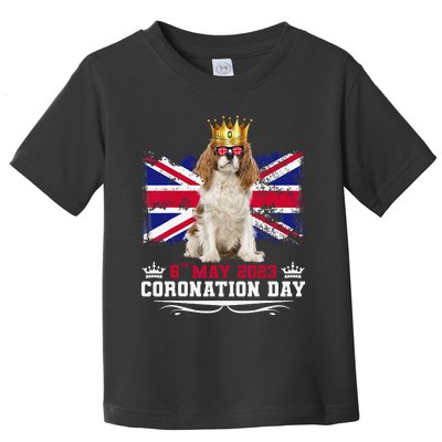 Cavalier King Charles Wo & Union Jack Coronation Day Toddler T-Shirt