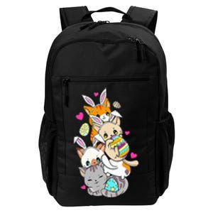 Cute Kawaii Cat Kitten Bunny Lover Easter Daily Commute Backpack