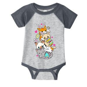 Cute Kawaii Cat Kitten Bunny Lover Easter Infant Baby Jersey Bodysuit