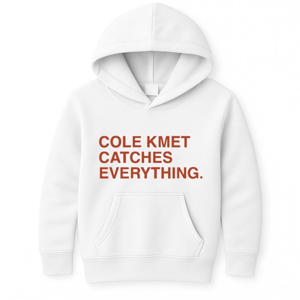 Cole Kmet Catches Everything Kids Hoodie