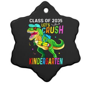 Crush Kindergarten class 2035 back to school dinosaur Ceramic Star Ornament