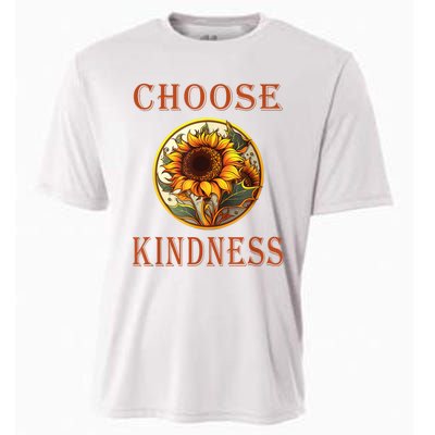 Choose Kindness Colorful Sunflower Cooling Performance Crew T-Shirt