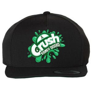 Crush Kidney Disease Grafiti Kidney Disease Awareness Wool Snapback Cap