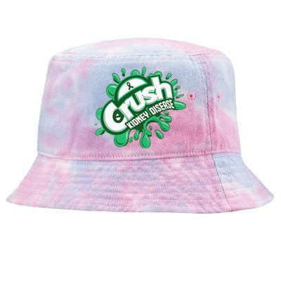 Crush Kidney Disease Grafiti Kidney Disease Awareness Tie-Dyed Bucket Hat