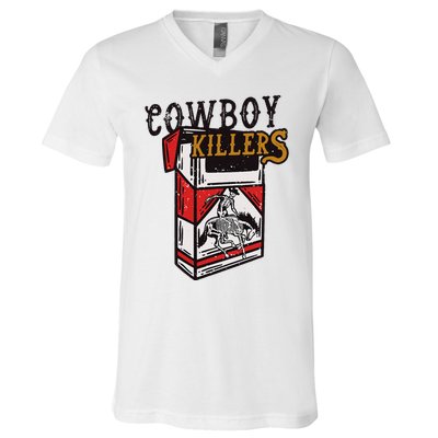 Cowboy Killers Design V-Neck T-Shirt