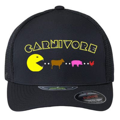 Carnivore Keto Diet Meat Eater Flexfit Unipanel Trucker Cap