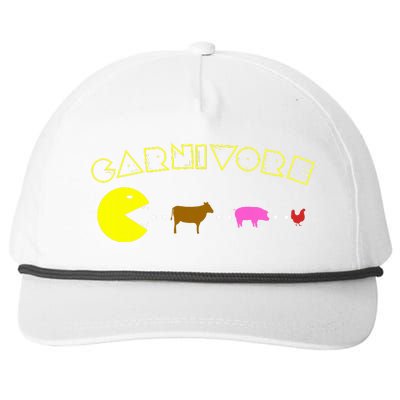 Carnivore Keto Diet Meat Eater Snapback Five-Panel Rope Hat