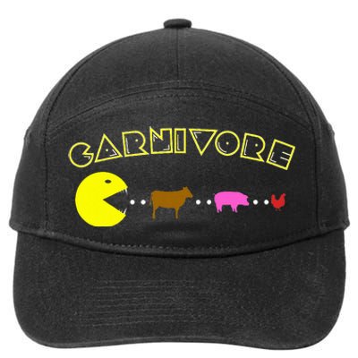 Carnivore Keto Diet Meat Eater 7-Panel Snapback Hat