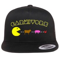 Carnivore Keto Diet Meat Eater Flat Bill Trucker Hat