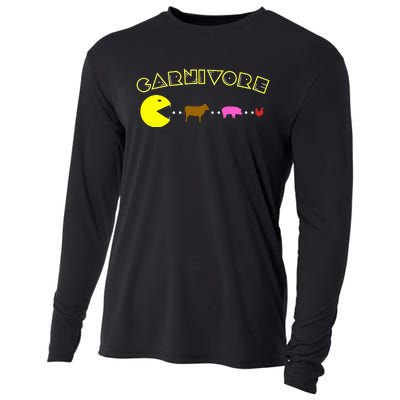 Carnivore Keto Diet Meat Eater Cooling Performance Long Sleeve Crew