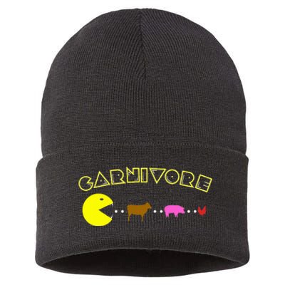 Carnivore Keto Diet Meat Eater Sustainable Knit Beanie