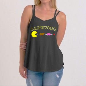 Carnivore Keto Diet Meat Eater Women's Strappy Tank