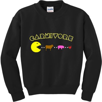 Carnivore Keto Diet Meat Eater Kids Sweatshirt