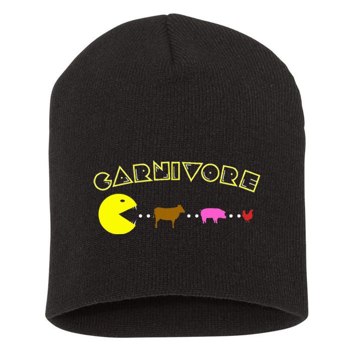 Carnivore Keto Diet Meat Eater Short Acrylic Beanie