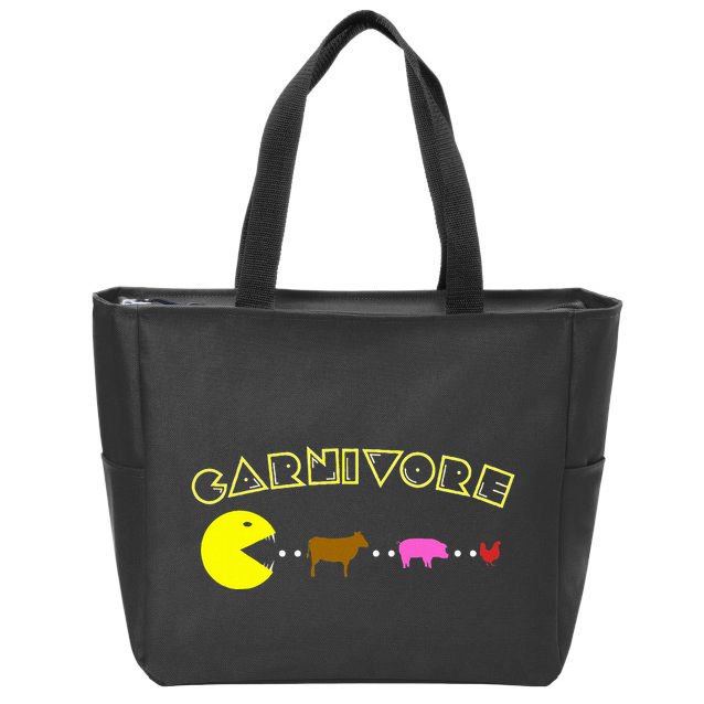 Carnivore Keto Diet Meat Eater Zip Tote Bag