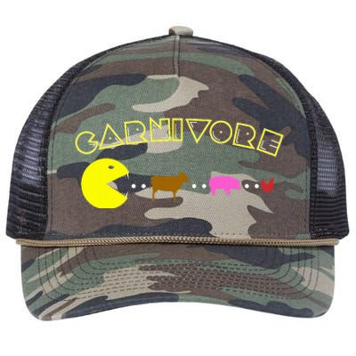 Carnivore Keto Diet Meat Eater Retro Rope Trucker Hat Cap