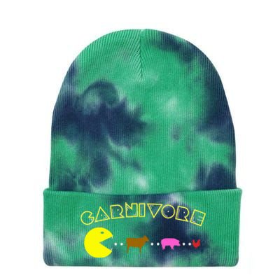 Carnivore Keto Diet Meat Eater Tie Dye 12in Knit Beanie