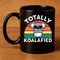 Cute Koalafied Dad Koala 11oz C Handle Ceramic Mug