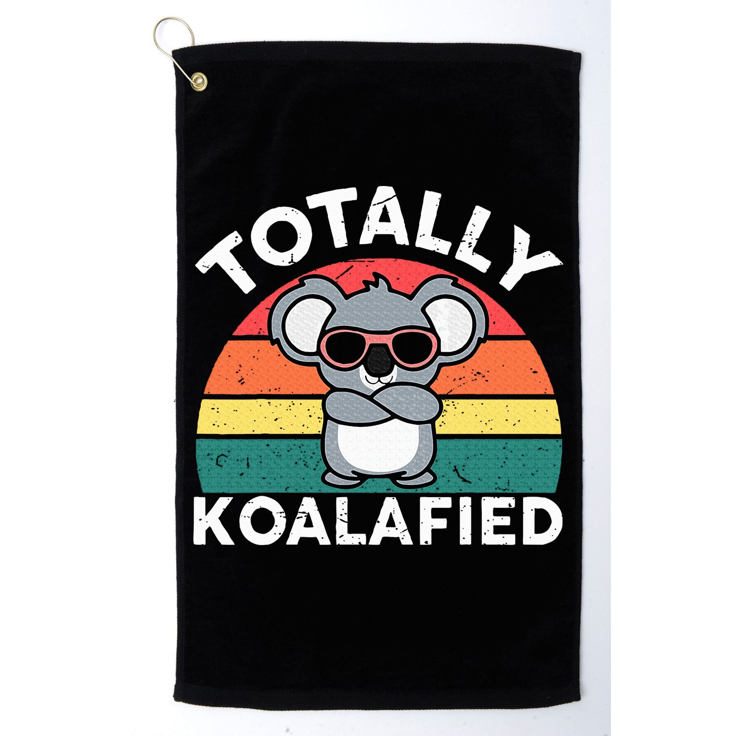 Cute Koalafied Dad Koala Golf Towel