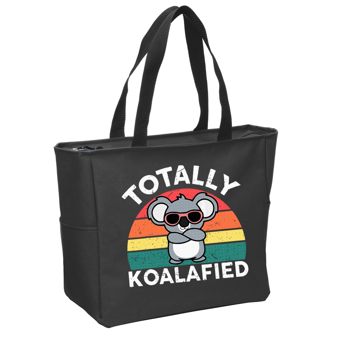 Cute Koalafied Dad Koala Zip Tote Bag