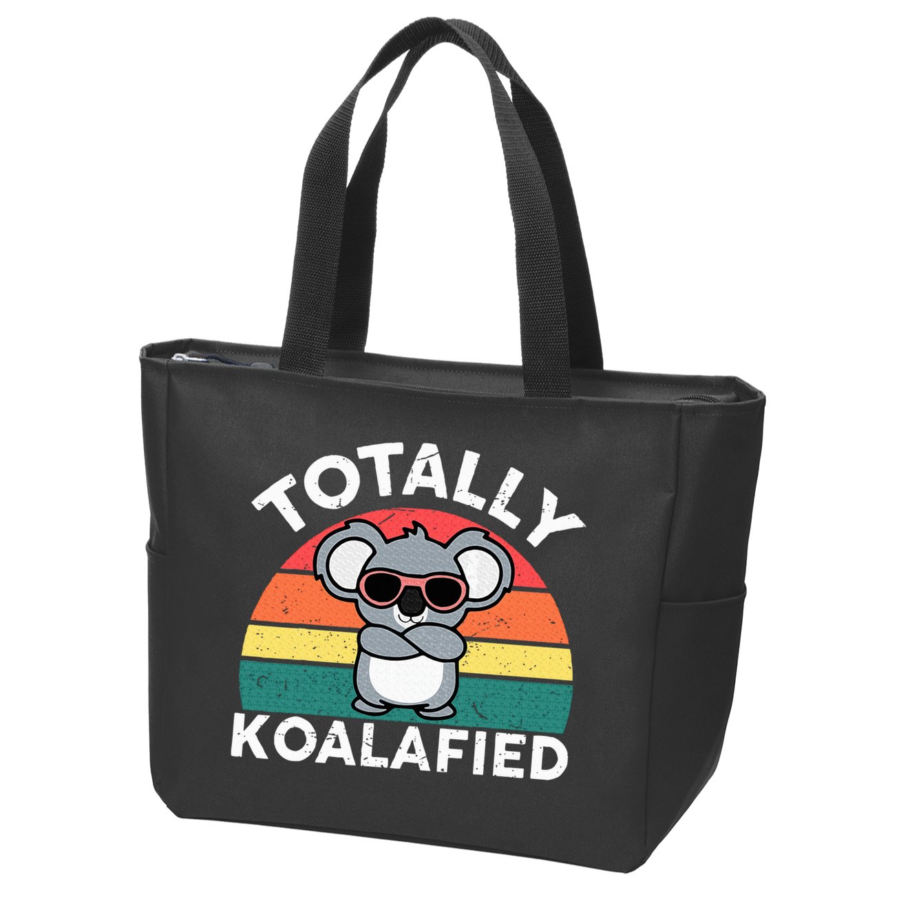 Cute Koalafied Dad Koala Zip Tote Bag