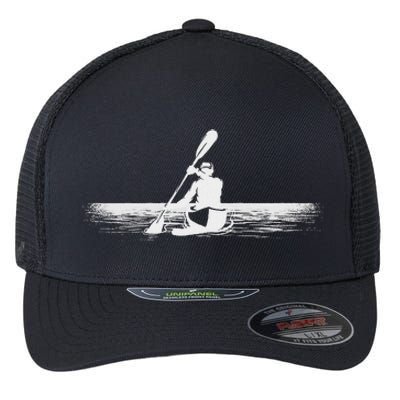 Cool Kayak Design Kayaker Kayak Boat Kayaking Flexfit Unipanel Trucker Cap