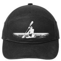 Cool Kayak Design Kayaker Kayak Boat Kayaking 7-Panel Snapback Hat