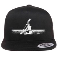 Cool Kayak Design Kayaker Kayak Boat Kayaking Flat Bill Trucker Hat