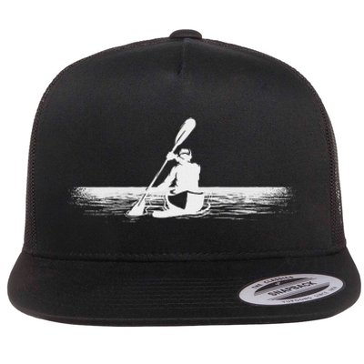 Cool Kayak Design Kayaker Kayak Boat Kayaking Flat Bill Trucker Hat