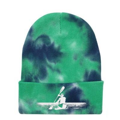 Cool Kayak Design Kayaker Kayak Boat Kayaking Tie Dye 12in Knit Beanie