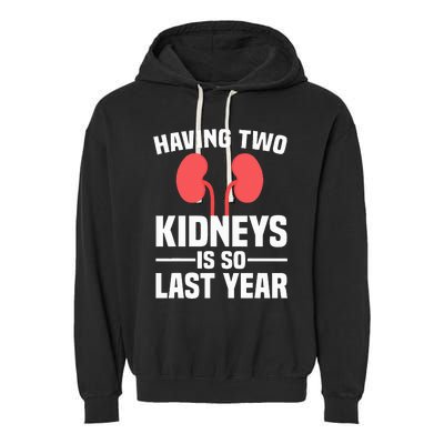 Cute Kidney Donor Art Kidney Transplant Survivor Garment-Dyed Fleece Hoodie