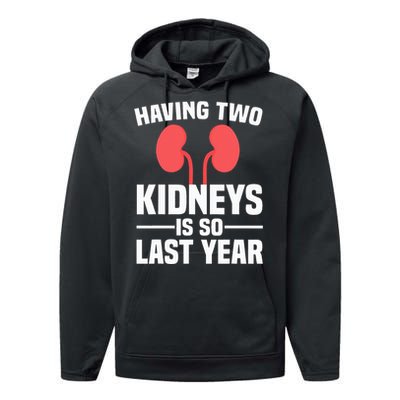 Cute Kidney Donor Art Kidney Transplant Survivor Performance Fleece Hoodie