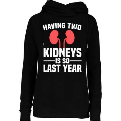 Cute Kidney Donor Art Kidney Transplant Survivor Womens Funnel Neck Pullover Hood