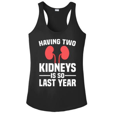 Cute Kidney Donor Art Kidney Transplant Survivor Ladies PosiCharge Competitor Racerback Tank