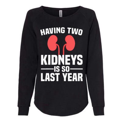 Cute Kidney Donor Art Kidney Transplant Survivor Womens California Wash Sweatshirt