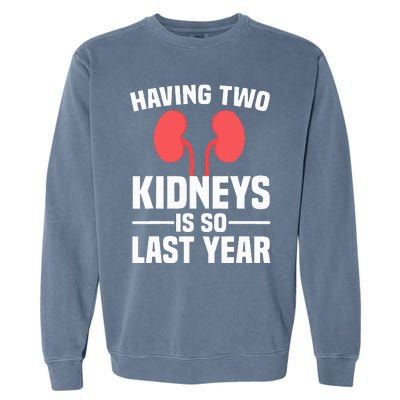 Cute Kidney Donor Art Kidney Transplant Survivor Garment-Dyed Sweatshirt