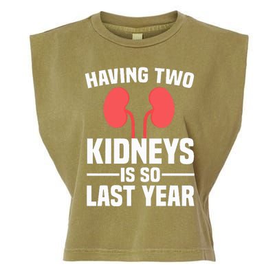 Cute Kidney Donor Art Kidney Transplant Survivor Garment-Dyed Women's Muscle Tee