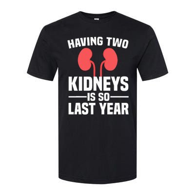 Cute Kidney Donor Art Kidney Transplant Survivor Softstyle CVC T-Shirt