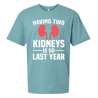 Cute Kidney Donor Art Kidney Transplant Survivor Sueded Cloud Jersey T-Shirt